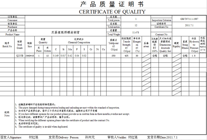 <a href=http://www.m.strongtop.com.cn target=_blank class=infotextkey>螺旋焊接鋼管</a>材質單